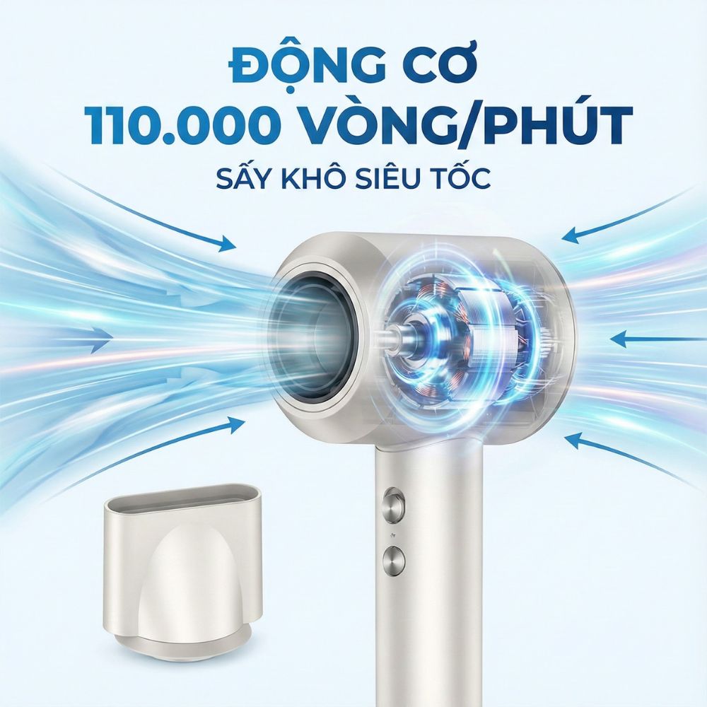 Máy Sấy Tóc Tốc Độ Cao Kachi MK429 ION (110.000 vòng/phút) - Sấy Nhanh, Chăm Sóc Tóc Ion Âm, Kiểm Soát Nhiệt NTC_thumbnail_5