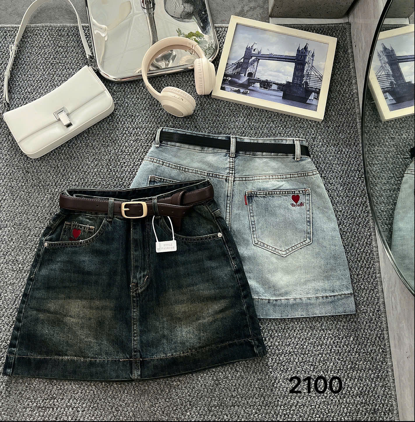 Chân váy dáng A thêu trái tim bigsize JV2100 dành cho nàng béo mập từ 55-90kg_thumbnail_6