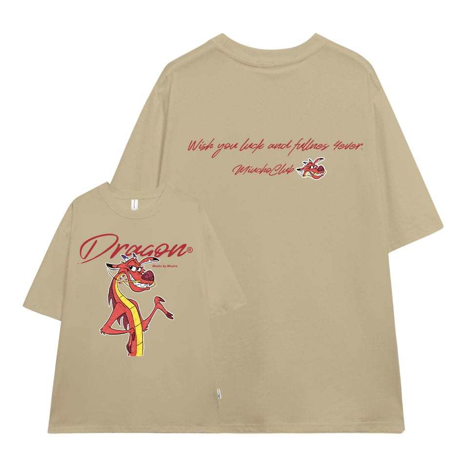 Áo thun Tết 2024 hình rồng form rộng local brand ATD845 Miucho tay ngắn vải cotton cổ tròn in graphic_thumbnail_15