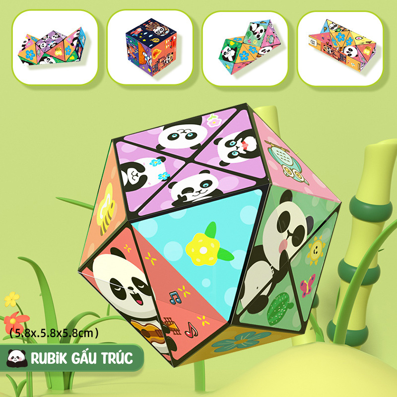 [RẺ VÔ ĐỊCH] Rubik 3D Ma Thuật Magic Cube Gấu Trúc Vô Cực, Rubik Hình Học Nhiều Hình Đẹp Mắt_thumbnail_4