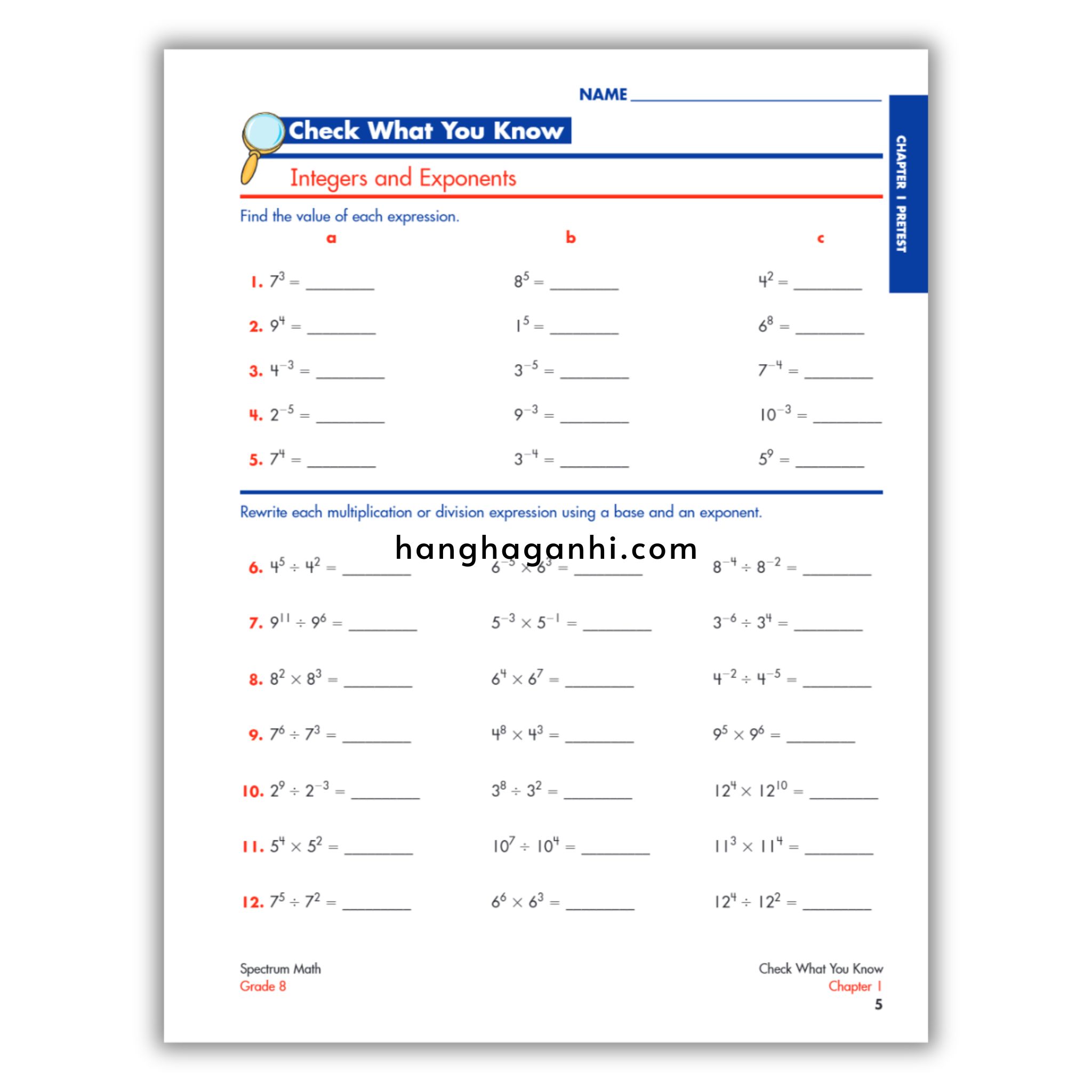 Spectrum Math Workbook Grade 8- Sách Toán Tiếng Anh cho bé lớp 8_thumbnail_18