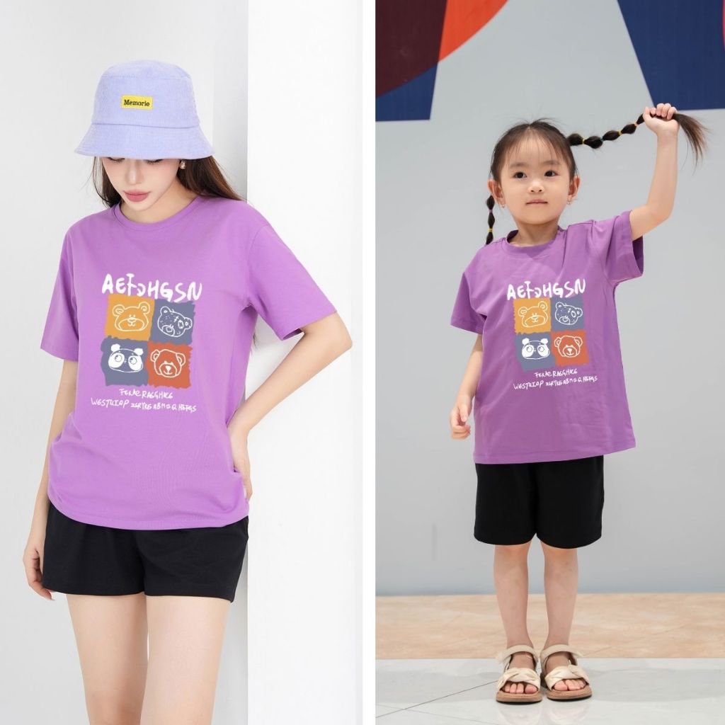 Set đồ đôi mẹ và bé in hình nhiều mẫu - Loza G0164_thumbnail_4