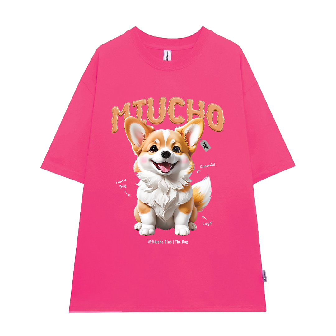 Áo thun form rộng 12 con giáp tuổi Tuất ATD1237 Miucho tay ngắn cổ tròn in mix_thumbnail_19