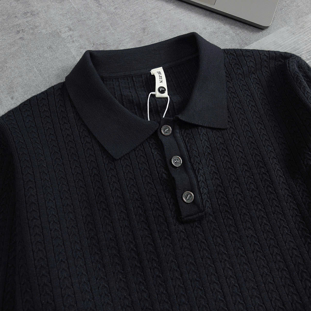 Áo Len Polo Nam Dệt Gân Cao Cấp_thumbnail_6