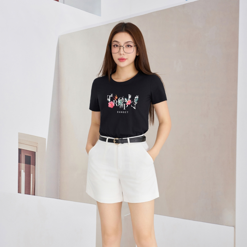 [Form Vừa] Áo phông nữ LOZA hình TROPIC dáng suông vừa chất thun cotton 4 chiều - VT7379_thumbnail_8