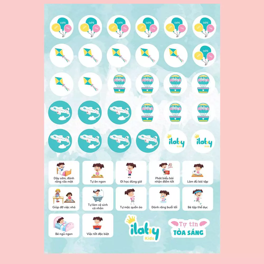 Set bảng bé ngoan ILABY_thumbnail_1
