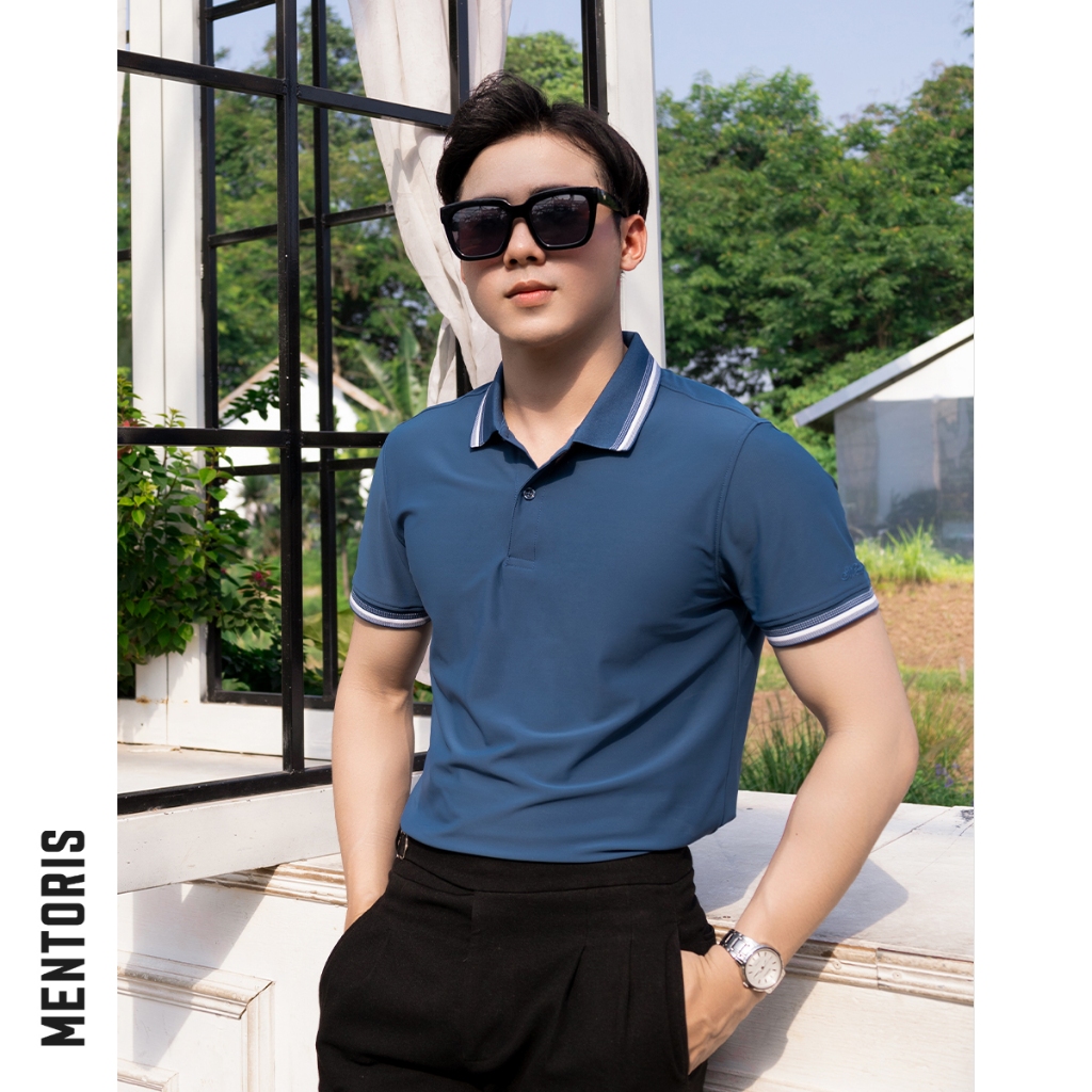 Áo Polo cổ bẻ  Nam Cao Cấp Mentoris, công nghệ khử mùi chống nhăn hiệu quả, khả năng thấm hút tốt, nhanh khô MPL34_thumbnail_6