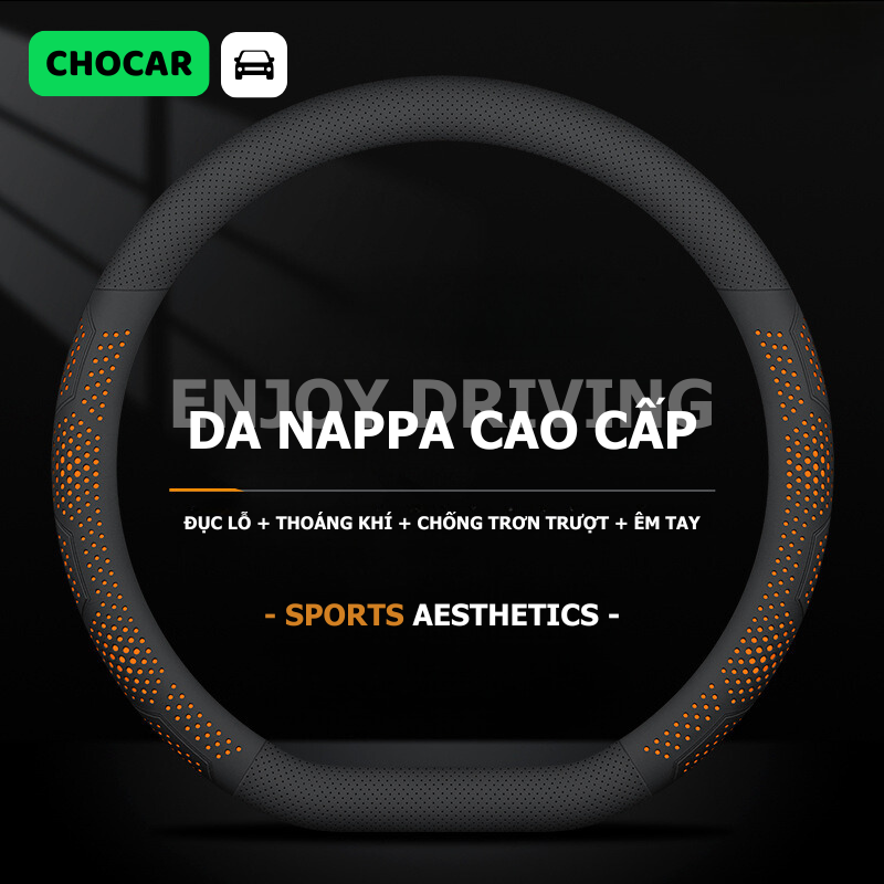 Bọc Vô Lăng Ô Tô 3D Da Nappa Cao Cấp