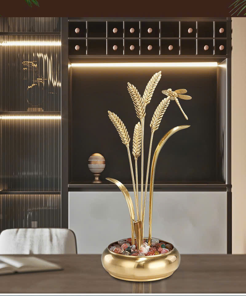 Chậu bông lúa đồng 