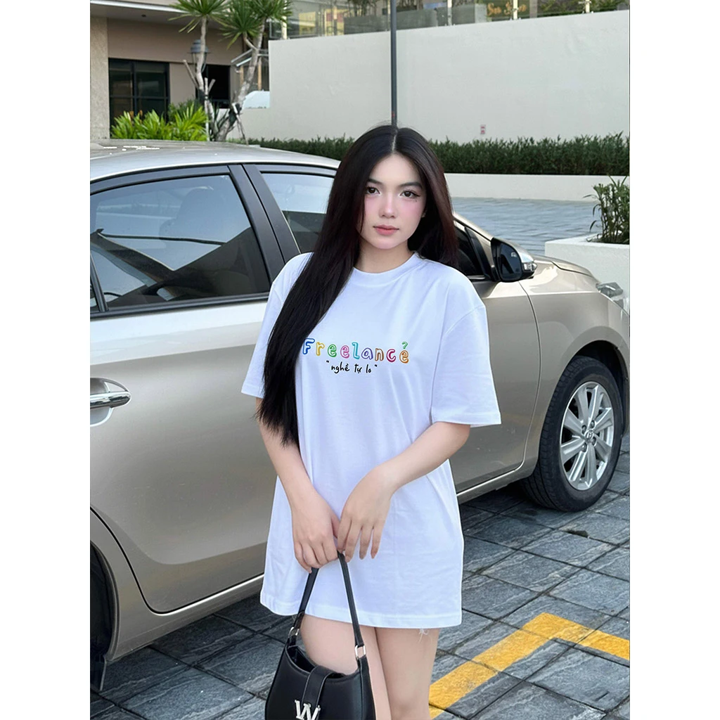 Áo thun form rộng local brand Miucho Club vải dày dặn thoáng mát chữ kiểu Nghề tự lo 2862_thumbnail_8