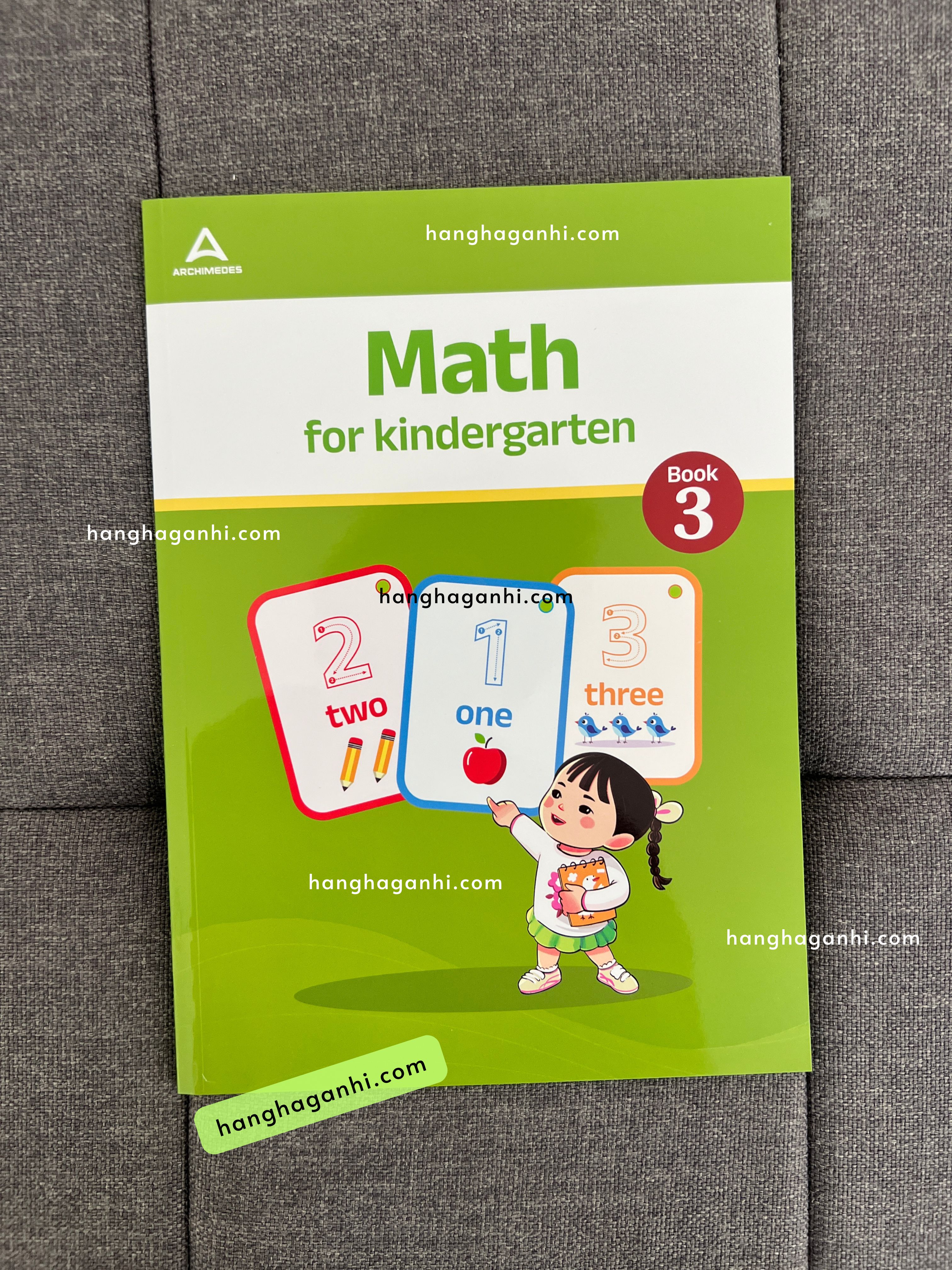 Sách Archimedes Math for Kindergarten Book 3, Toán tiếng Anh mầm non