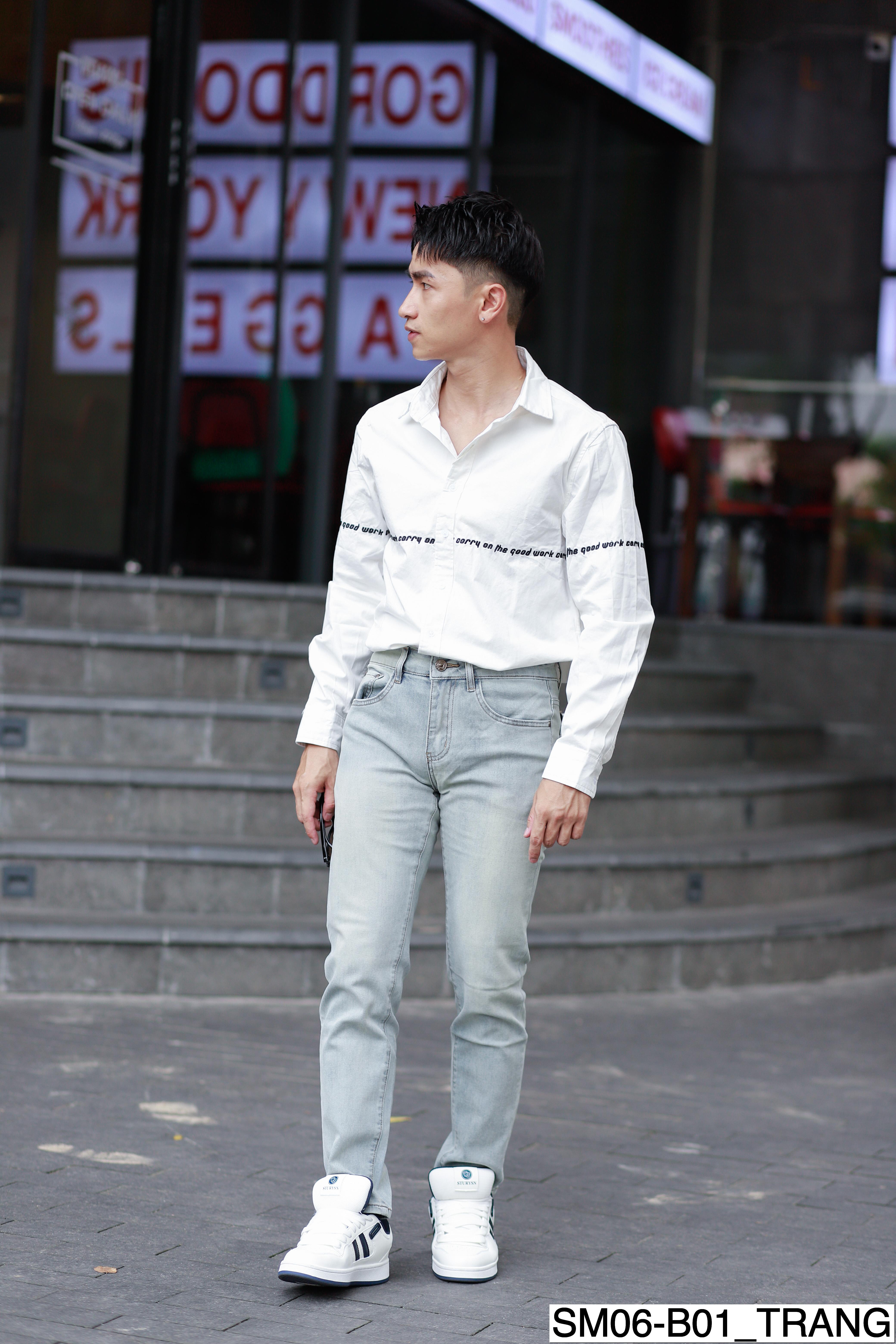 TTD_SM06 - Áo sơ mi nam basic trơn dễ phối