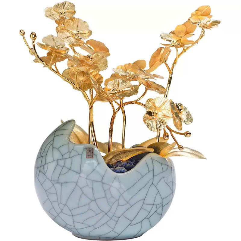 Lọ hoa lan hồ điệp mạ vàng 24k _thumbnail_2