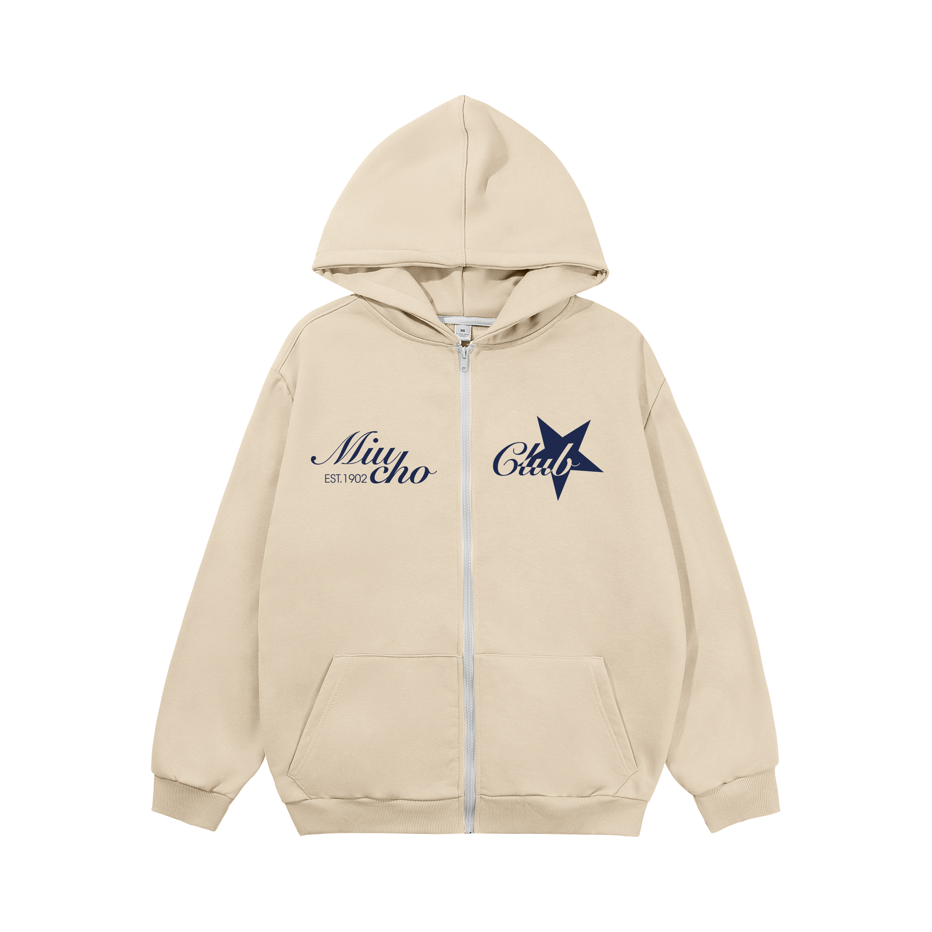 Áo hoodie zip local brand HZD1587 Miucho vải nỉ chân cua dày dặn mủ rộng in typography_thumbnail_7