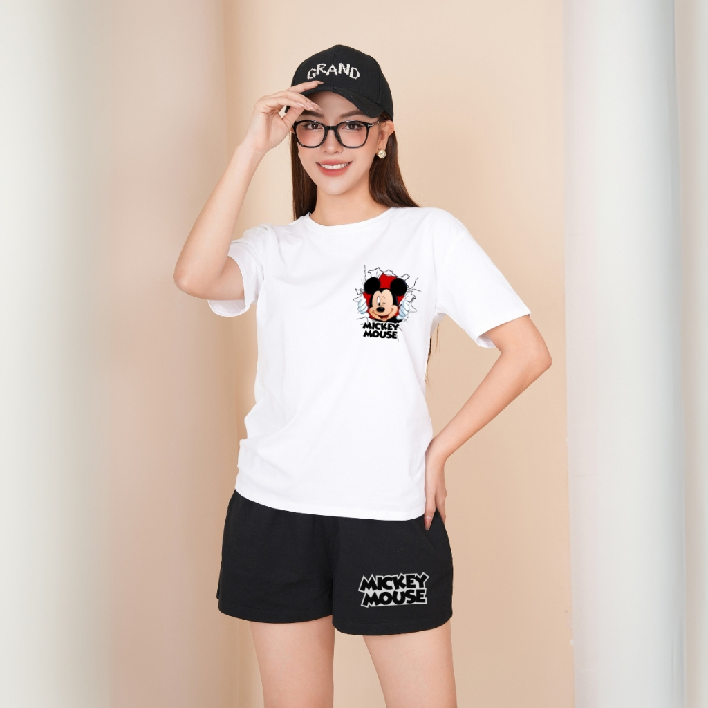 Đồ bộ nữ mặc nhà dáng rộng thời trang hè - Quần áo cộc nữ LOZA BP96_thumbnail_4