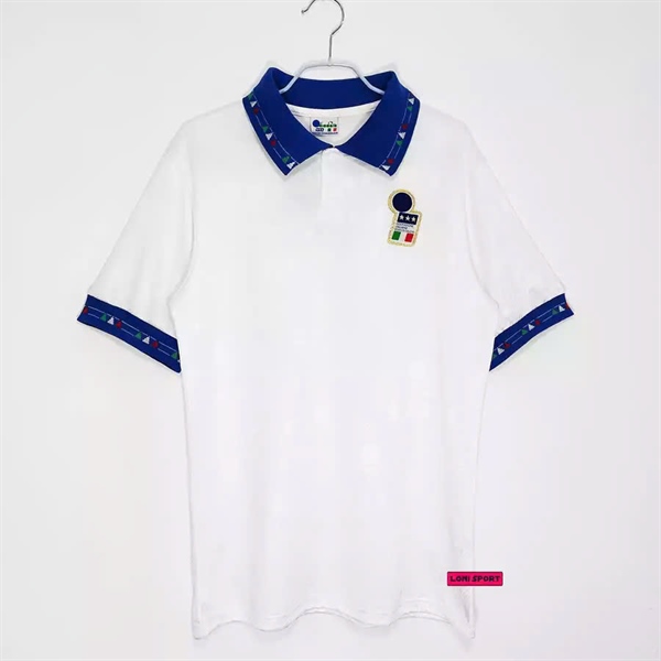 Áo Retro Italy sân khách trắng WC 1994_thumbnail_0