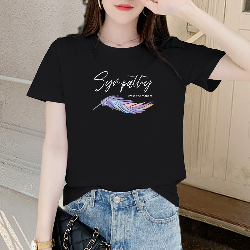 [Form Rộng] Áo phông nữ in hình Lông vũ nhiều mẫu - LOZA CT6265_thumbnail_2