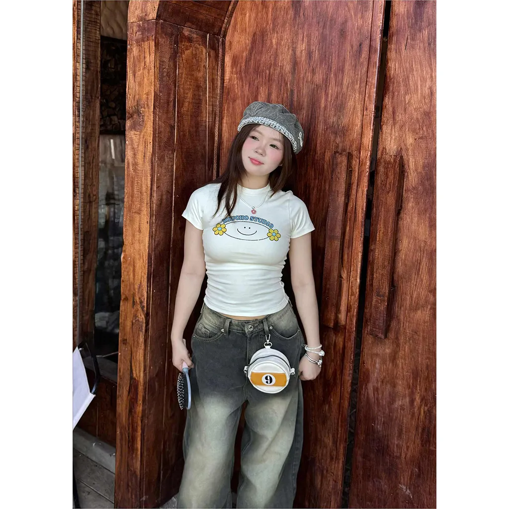 Áo baby tee smile Beezy form ôm body hack dáng 3334_thumbnail_3