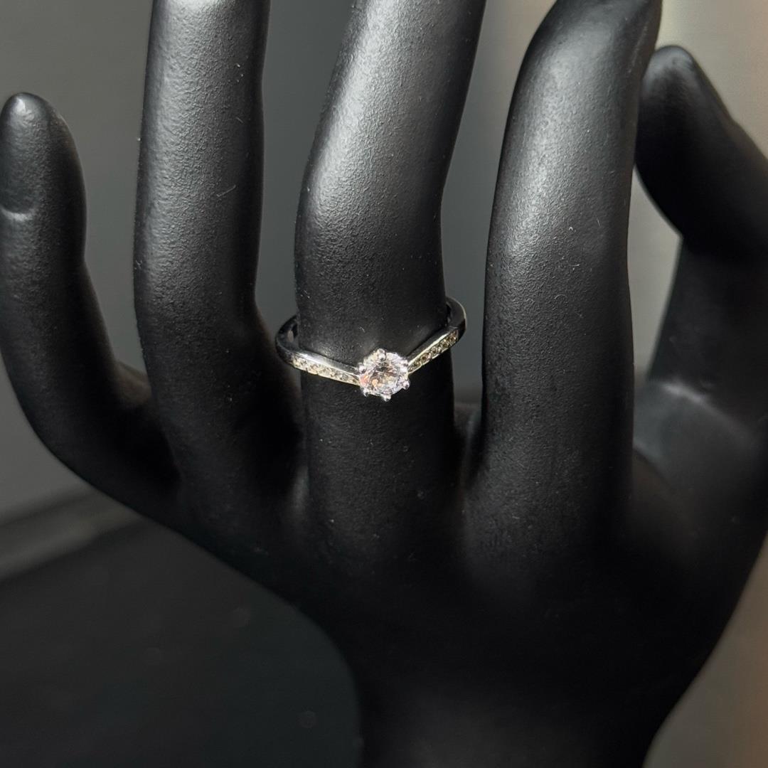 nhẫn bạc xi bạch kim kim cương đá trắng vương miện size 7_thumbnail_3