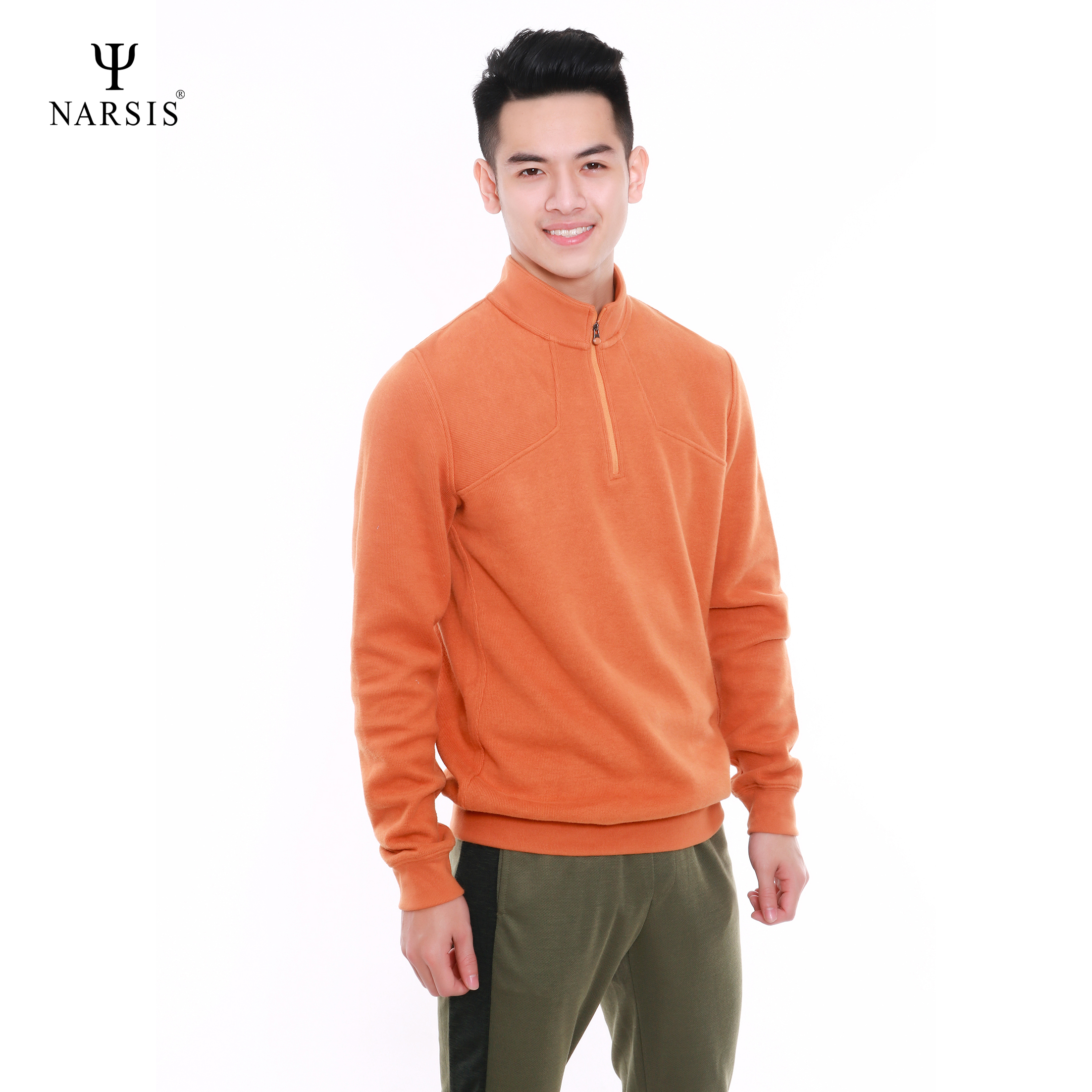 ÁO THU ĐÔNG NAM D6078 NARSIS VẢI LEN COTTON ẤM ÁP, THOÁNG MÁT, GIỮ ẤM TỐT, MỀM MẠI