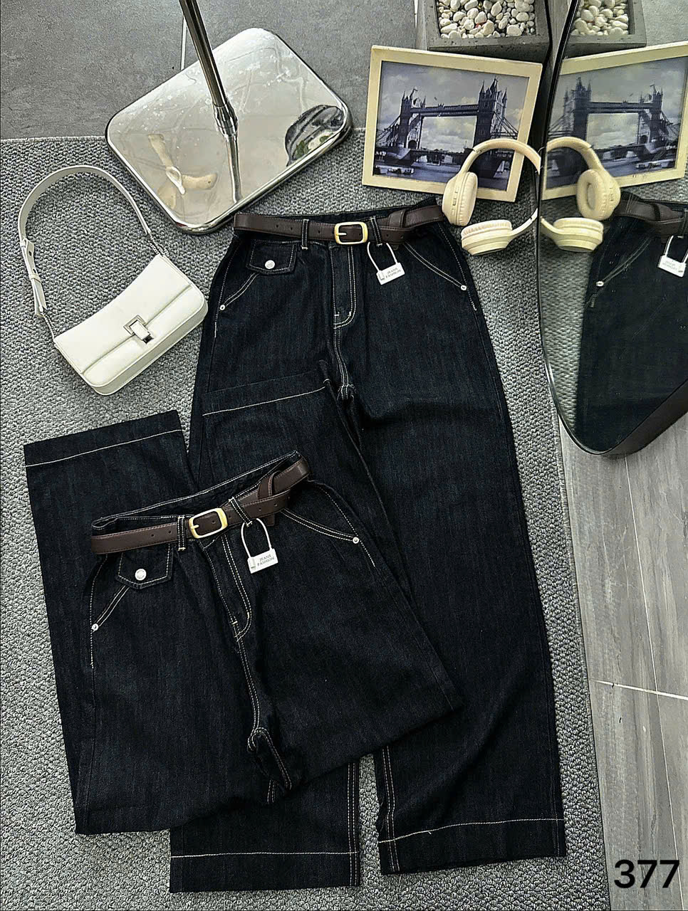 Quần suông túi kiểu bigsize QJ377 dành cho nàng mũm mĩm từ 55-90kg_thumbnail_5