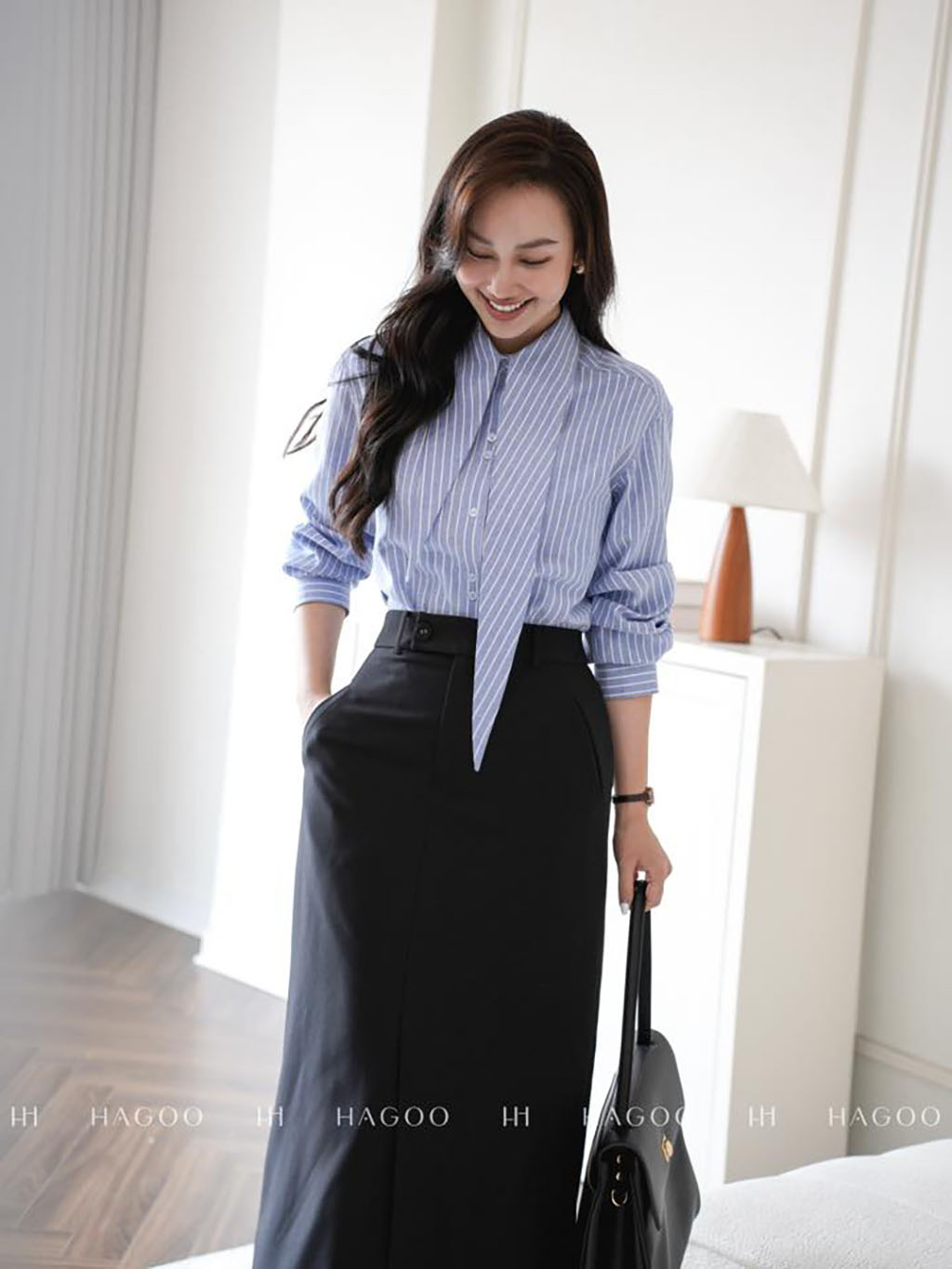 Áo sơ mi cổ tai thỏ HAGOO_thumbnail_8