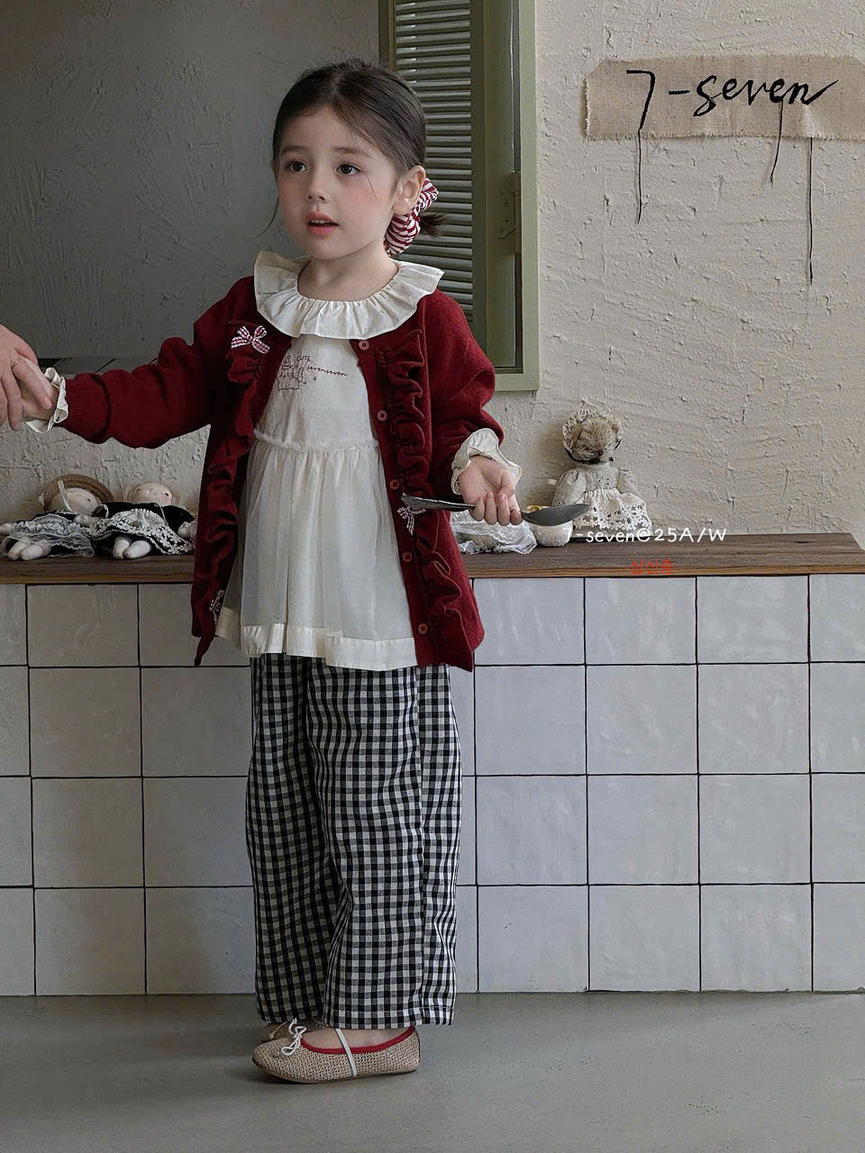 (G180) Áo thô cỏ bèo thêu đỏ seven_thumbnail_0