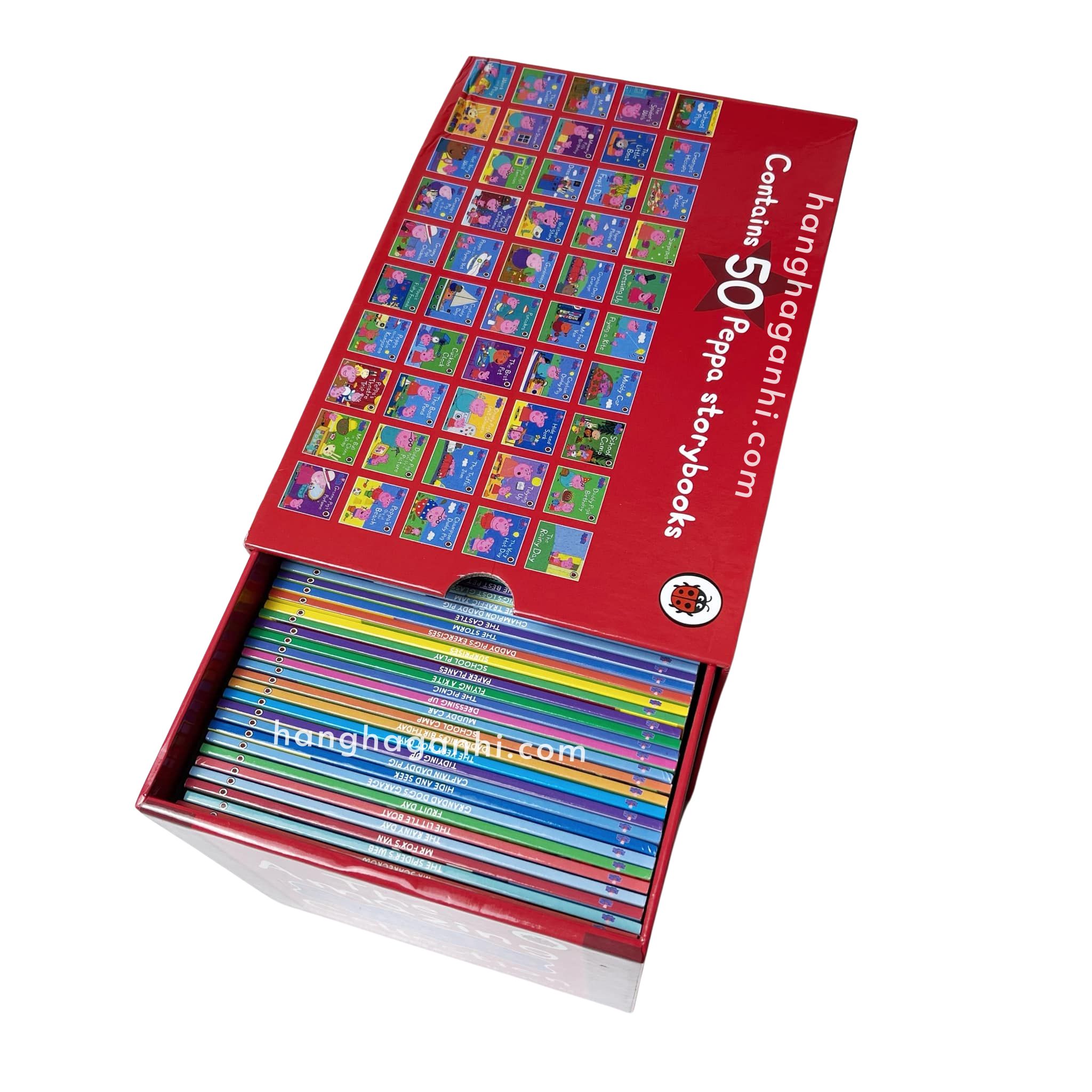 The Amazing Peppa Pig Collection Hộp Đỏ – 50 Book Set Sách Nhập Khẩu ( Kèm File Nghe )