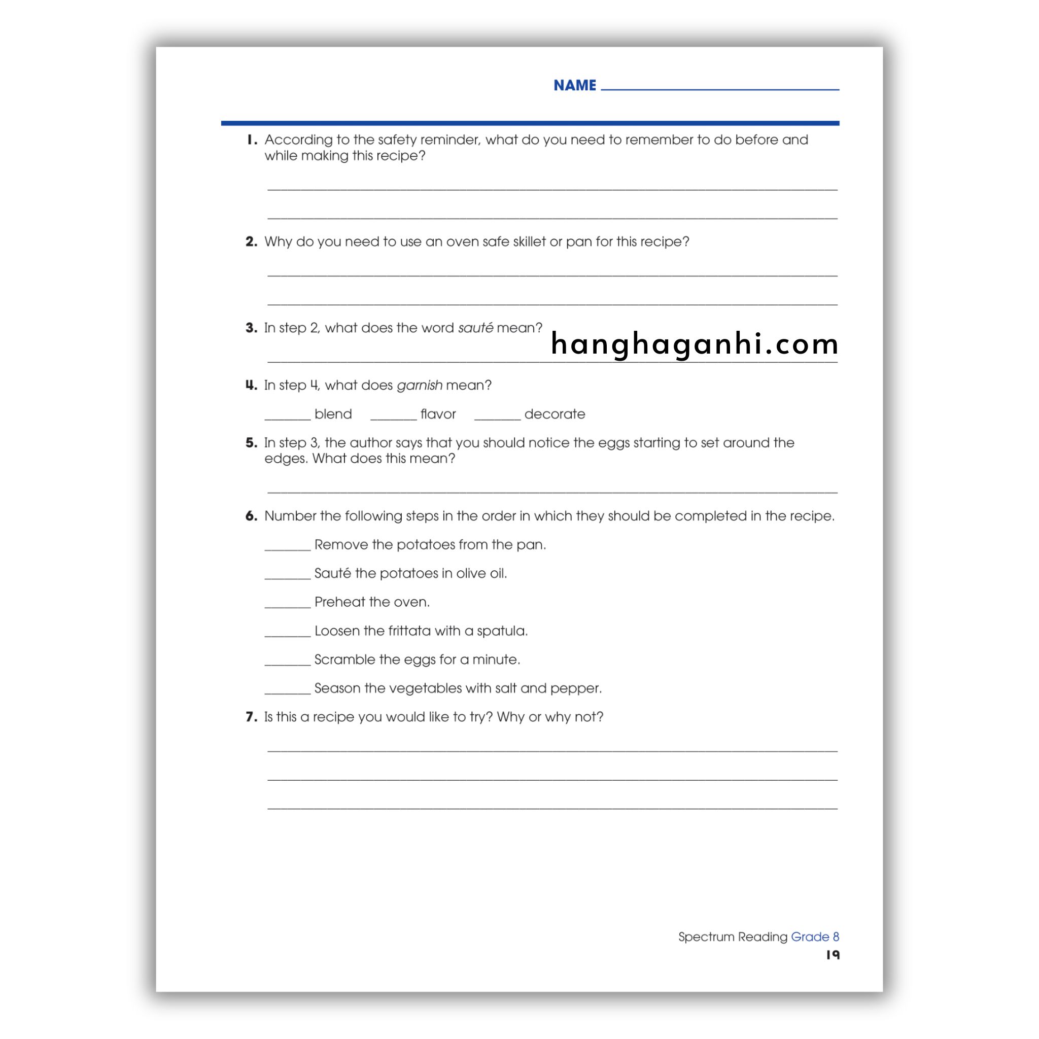 Sách Spectrum Reading Workbook Grade 8_thumbnail_14