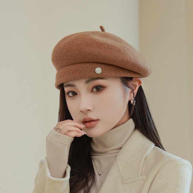 Mũ beret nữ vải dạ cao cấp HZ2502_thumbnail_13