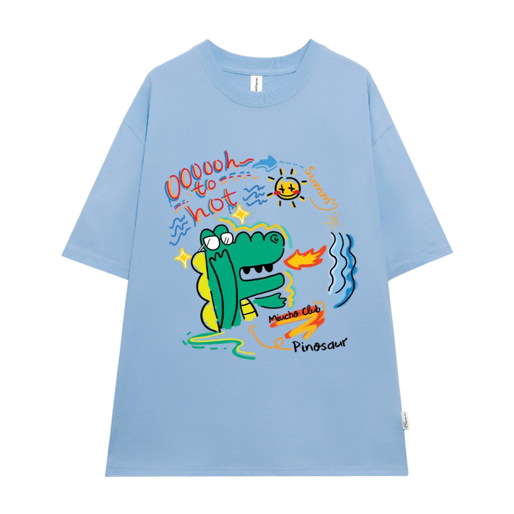 Áo phông nam form rộng nhiều màu ATD1072 Miucho Man tay ngắn cổ tròn in mix_thumbnail_15