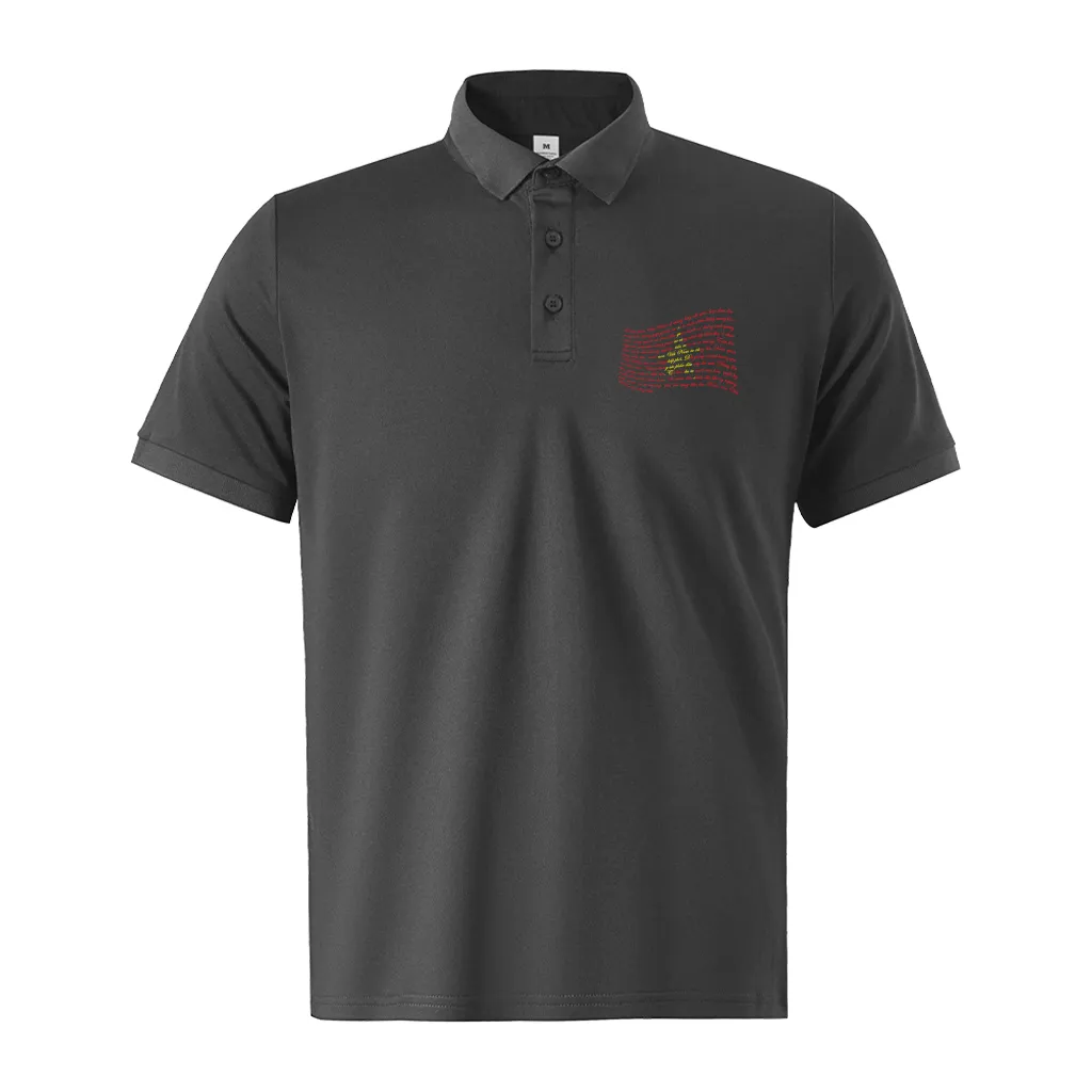 Áo polo nam cờ đỏ sao vàng PLCSD2449 Miucho Iconic vải polyester thoáng mát cổ trụ in typography_thumbnail_7