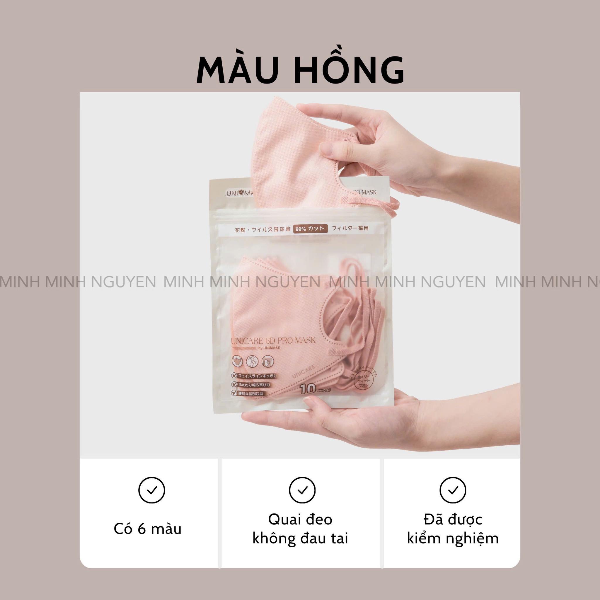 Thùng khẩu trang Unicare 6D Pro Mask 180C - Tặng Thêm 20c - FREESHIP_thumbnail_12