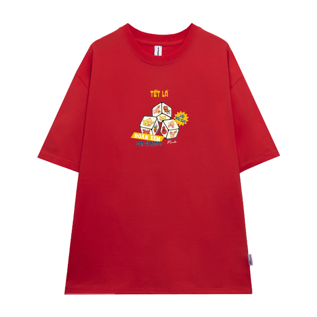 Áo thun TẾT LÀ form rộng cổ tròn chất vải cotton 4c thoáng mát Miucho BST in mix_thumbnail_19