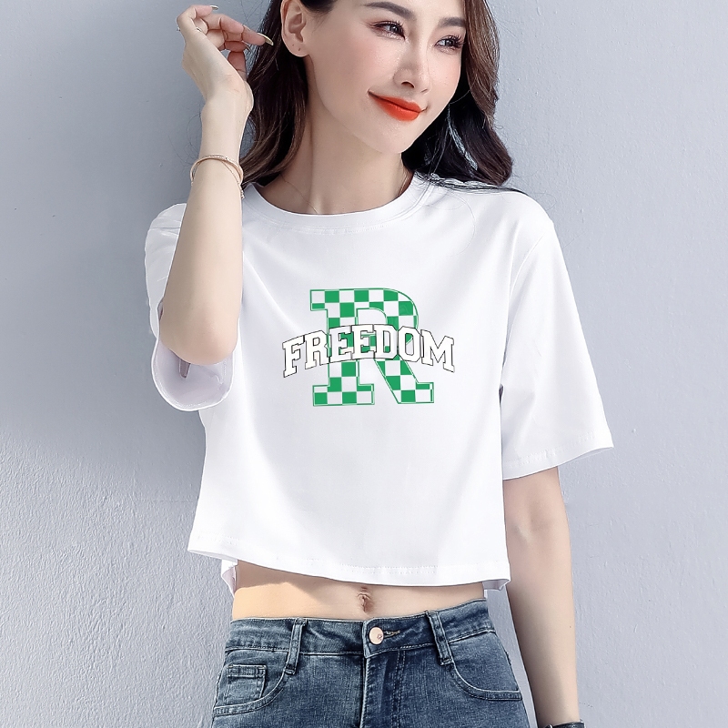 [Form Rộng] Áo croptop nữ form rộng đen trắng in hình thời trang - áo laptop dáng rộng chất liệu cotton LOZA G0127_thumbnail_7