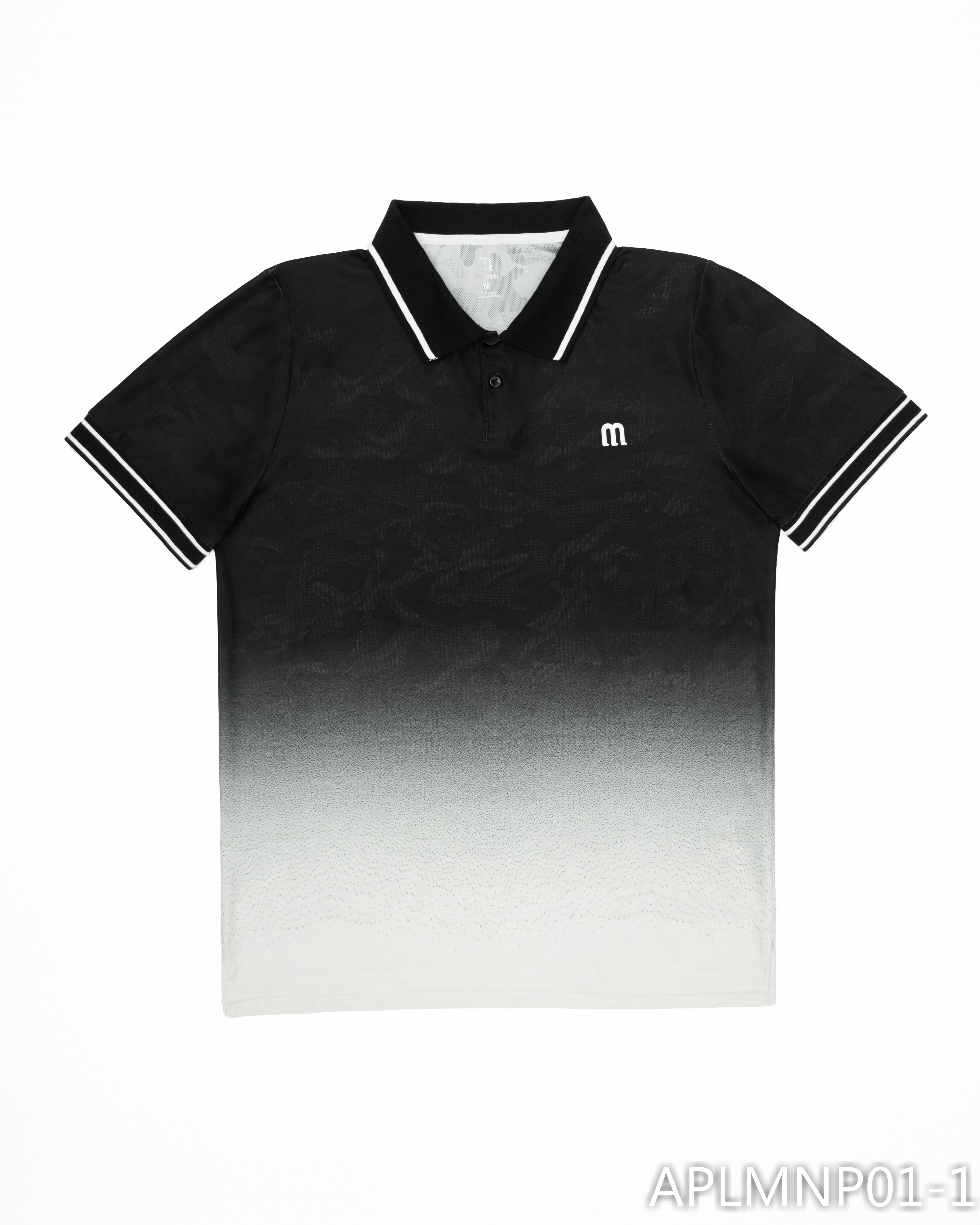 Áo polo thể thao nam phối màu chơi Picklebal/Tennis Manesti_thumbnail_1