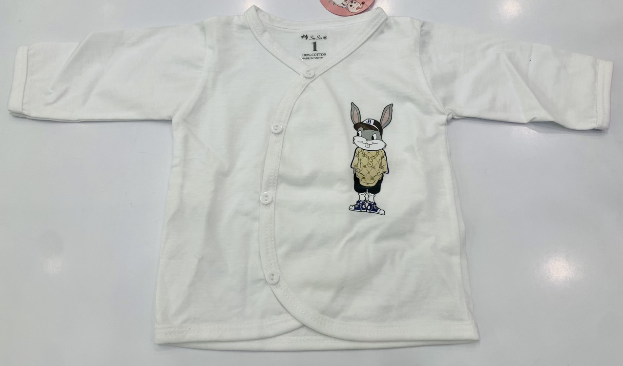 Áo dài trắng cotton 1