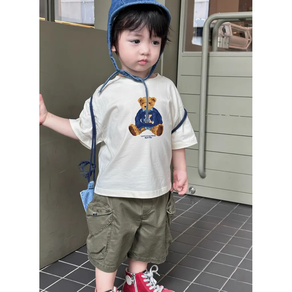 Áo thun bé trai bé gái Kado Teddy form rộng 3411_thumbnail_5