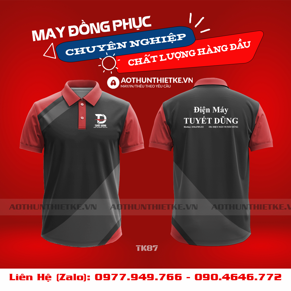 Áo Đồng Phục 3D Điện Máy Tuyết Dũng