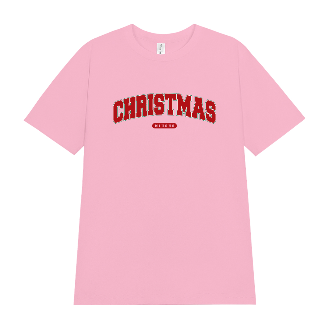 Áo thun nữ giáng sinh noel form vừa regular vải cotton 4c thoáng mát 1761 Miucho Chic Chic in typography_thumbnail_9