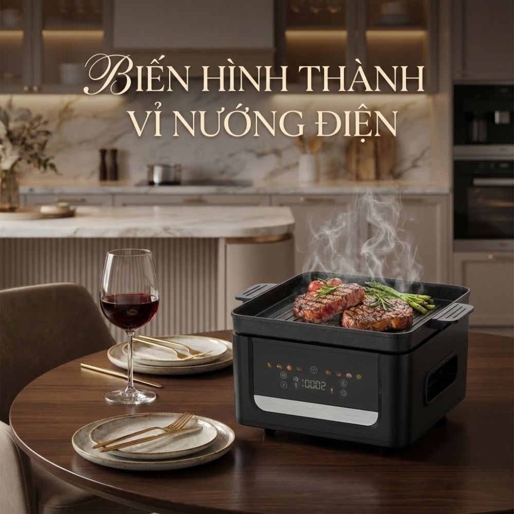 Nồi Chiên Không Dầu Kèm Vỉ Nướng 2-in-1 Mishio MK407: Nâng Tầm Món Ngon, Tiện Lợi Vượt Trội_thumbnail_14