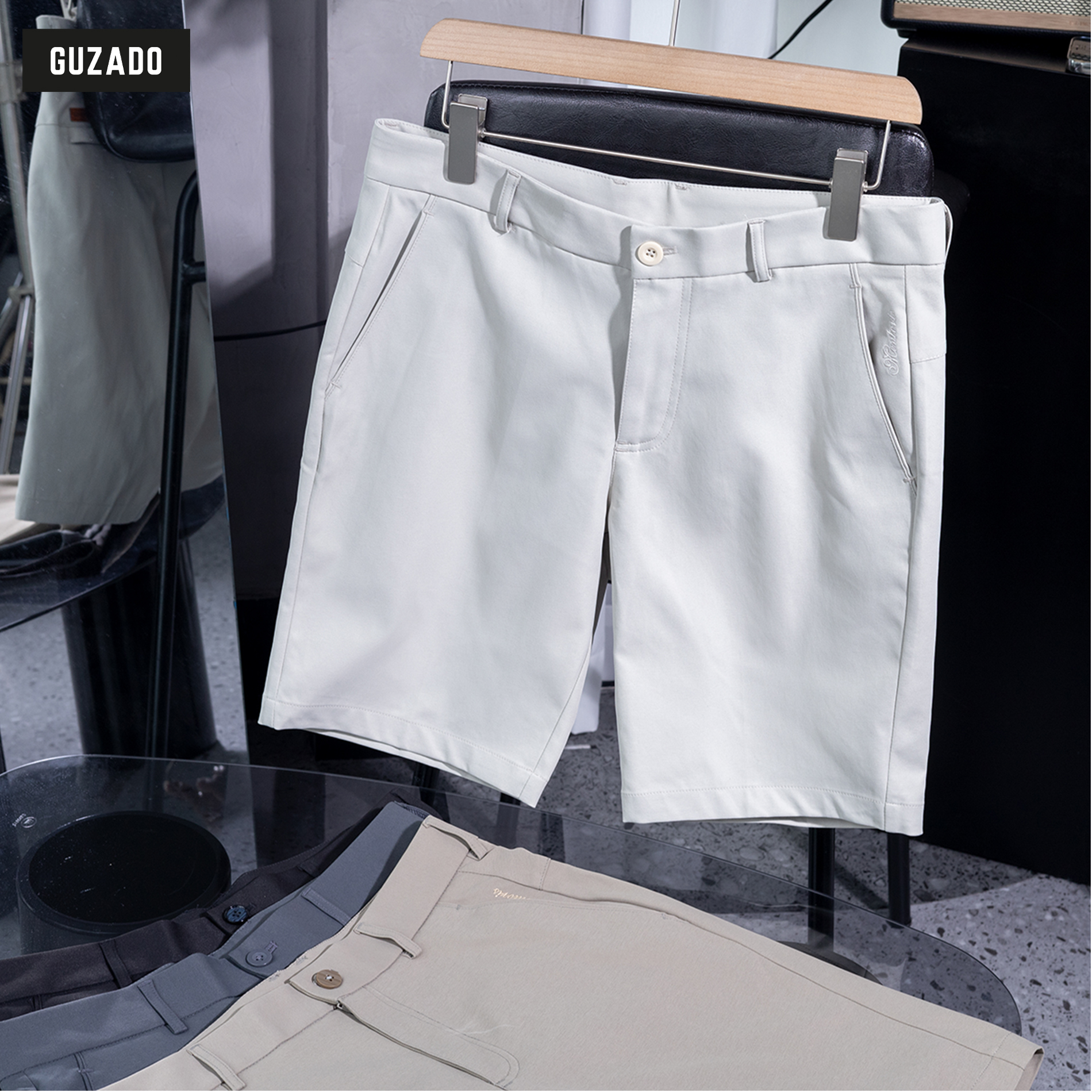 Quần Short Nam GUZADO Vải KaKi Cao Cấp Dày Dặn, Sang Trọng MSR2515_thumbnail_2