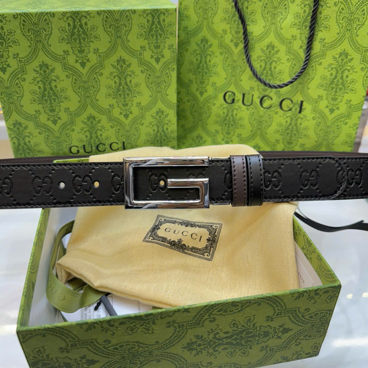 Thắt lưng Gucci Classic Leather Belt with Metal Buckle_thumbnail_2