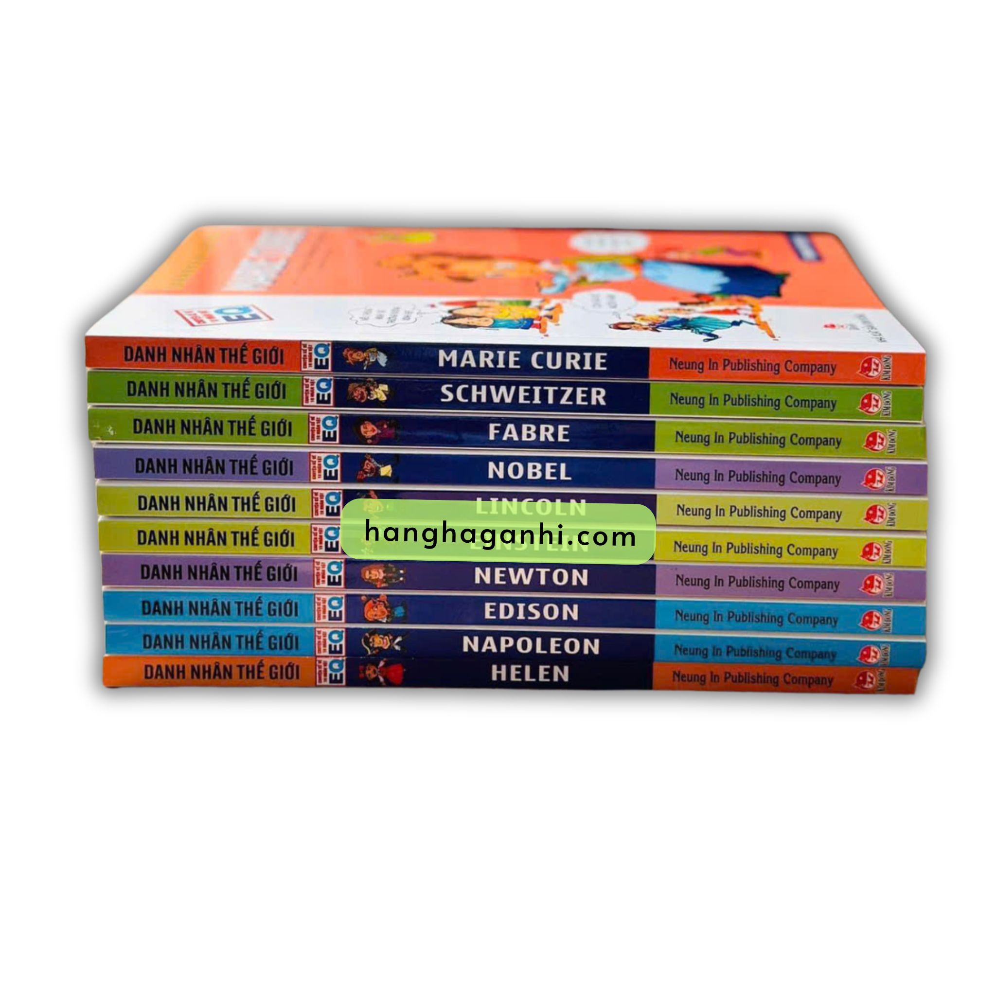 Bộ 10 cuốn truyện Danh nhân thế giới Chuyện kể về 10 nhân vật EQ