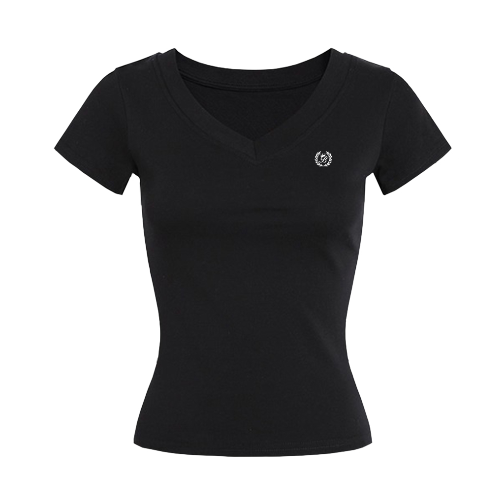 Áo baby tee trắng form ôm dáng ngắn ATD000412685 Miucho tay ngắn vải cotton thoáng mát cổ tròn in basic_thumbnail_7