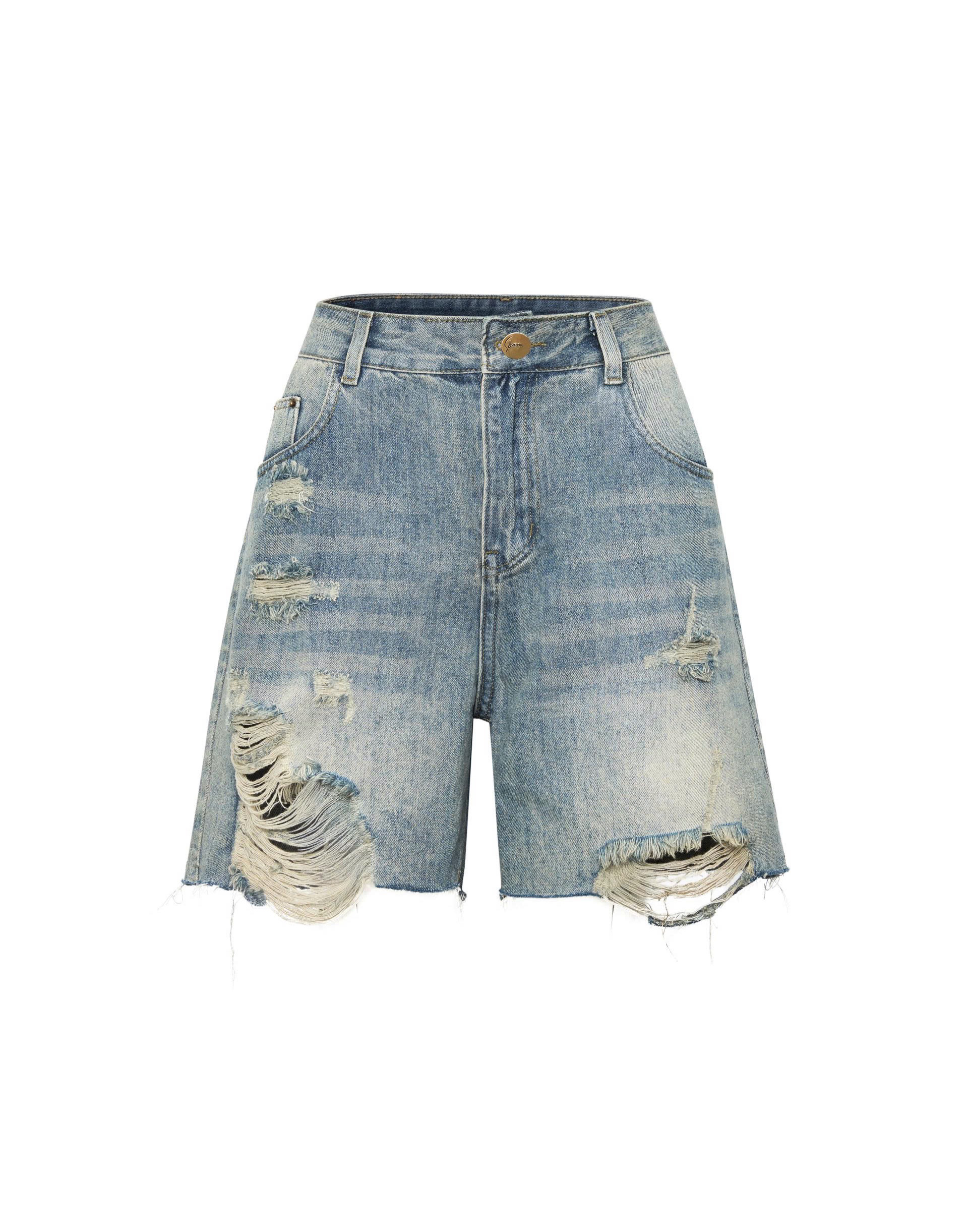 Quần jean ngố rách kiểu bigsize QSJ4012 dành cho nàng béo mập từ 55-90kg