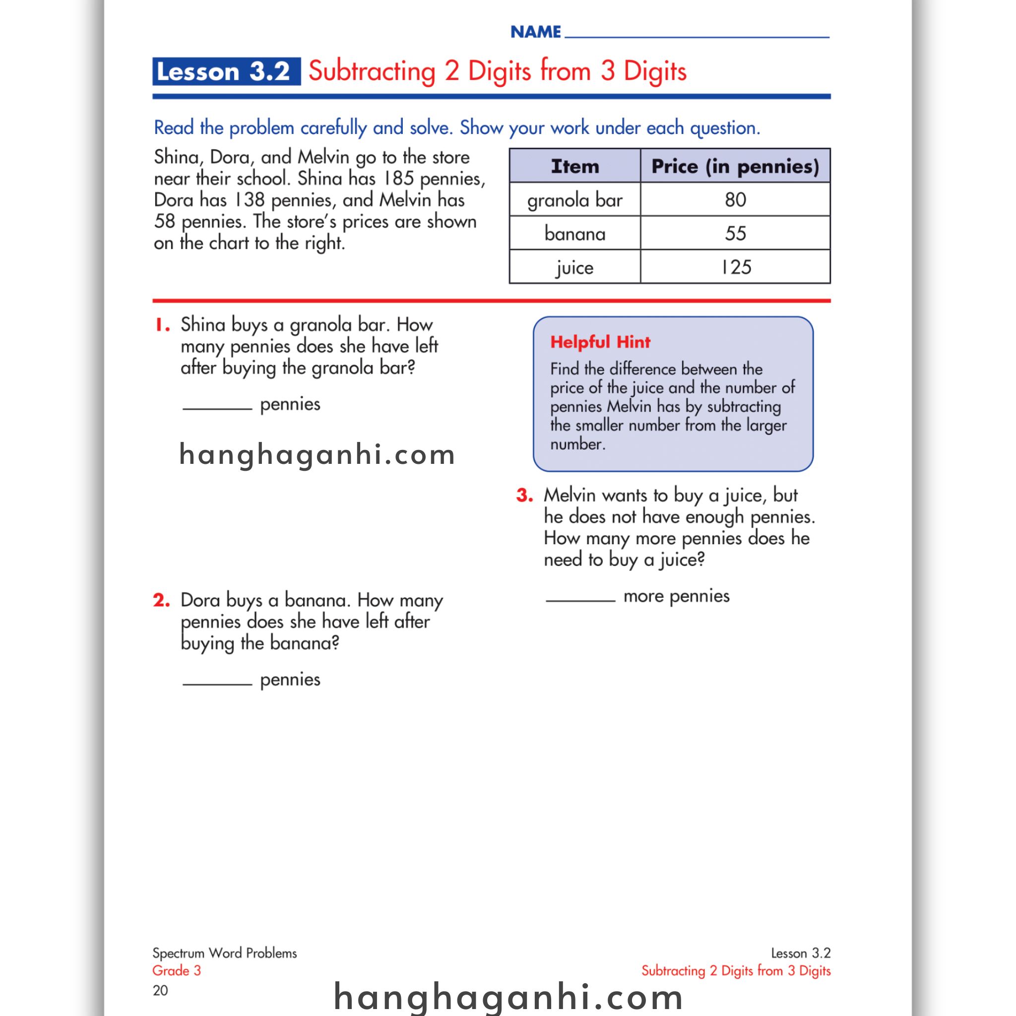 Sách Spectrum Word Problems Workbook Grade 3_thumbnail_6