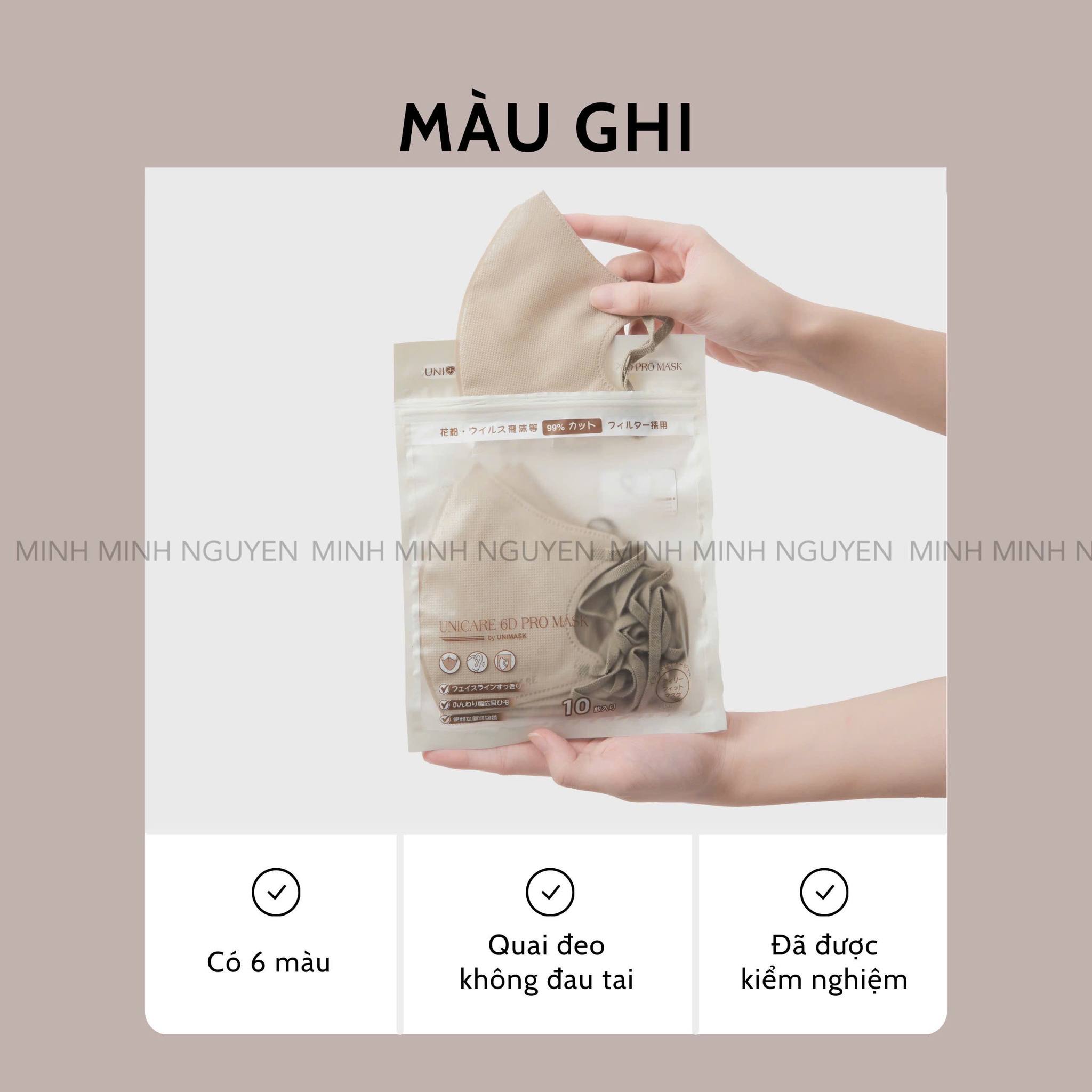 Thùng khẩu trang Unicare 6D Pro Mask 180C - Tặng Thêm 20c - FREESHIP_thumbnail_10