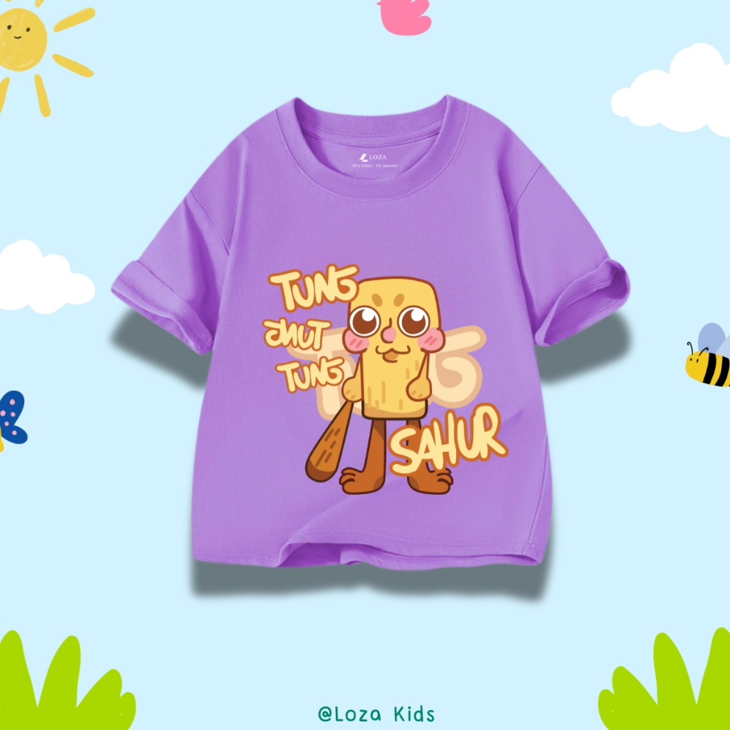 Áo thun bé trai in hình 'Brainrot Tung tung tung sahur, Tralalelo Tralala - Loza Kids AT065_thumbnail_5