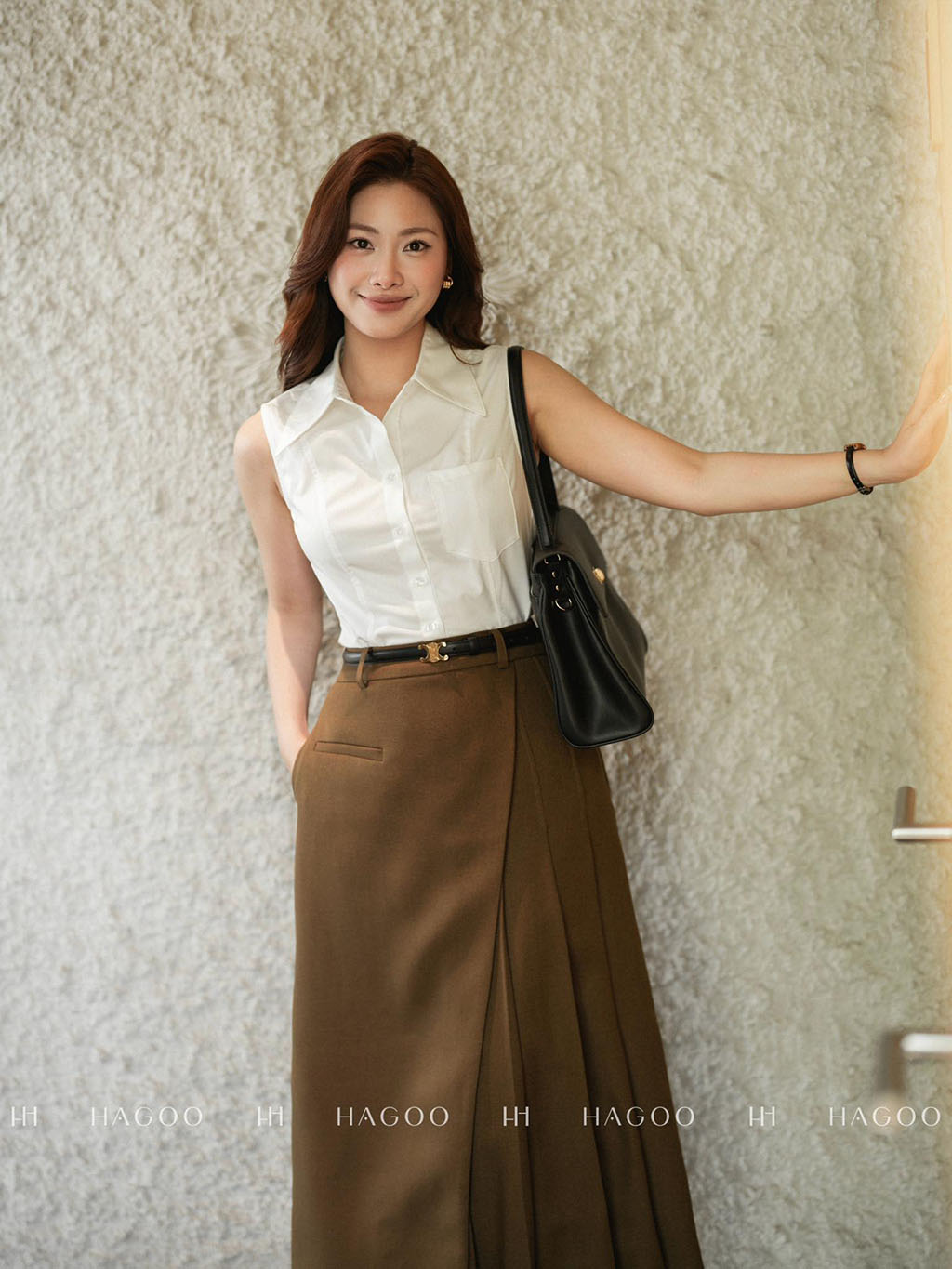 Chân váy xếp ly vạt chéo HAGOO_thumbnail_3